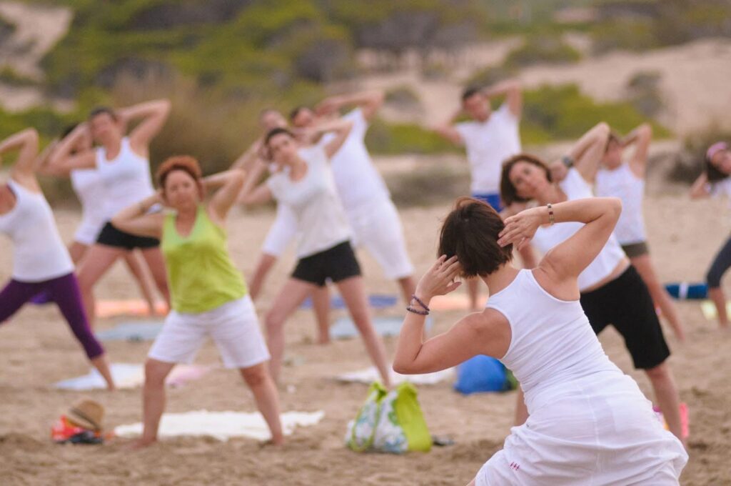 Clase en la playa